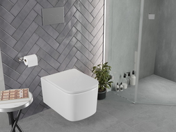 Mexen Vivo cuvette WC Rimless Tornado avec abattant à descente lente slim, duroplast, blanc brillant - 30610200T