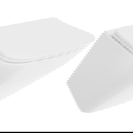 Mexen Riva cuvette WC Rimless Tornado avec abattant à descente progressive slim, duroplast, blanc brillant - 30630200T
