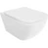 Mexen Timo cuvette WC Rimless Tornado avec abattant à descente amortie slim, duroplast, blanc brillant - 30650200T