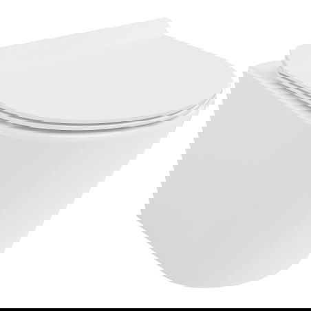 Mexen Rico cuvette wc Rimless Tornado avec abattant à descente lente slim, duroplast, blanc brillant - 30720100T