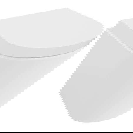Mexen Rico cuvette wc sans bride Tornado avec abattant à descente lente, duroplast, blanc brillant - 30720200T