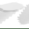 Mexen Rico cuvette WC sans rebord Tornado avec abattant slim à descente lente, duroplast, blanc brillant - 30720300T
