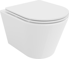 Mexen Rico cuvette WC sans rebord Tornado avec abattant slim à descente lente, duroplast, blanc brillant - 30720300T
