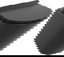 Mexen Rico cuvette WC Rimless Tornado avec abattant à descente progressive slim, duroplast, noir mat - 30720185T