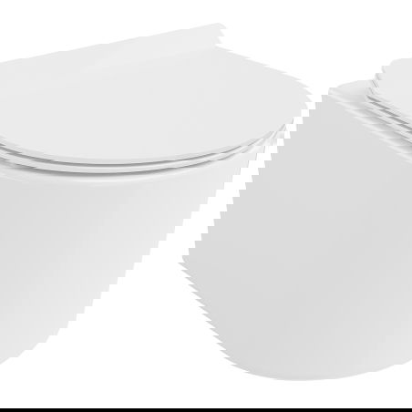 Mexen Sofia cuvette WC Rimless Tornado avec abattant à descente progressive slim, duroplast, blanc brillant - 30540100T