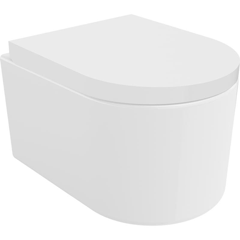 Mexen Sofia cuvette WC Rimless Tornado avec abattant à descente lente rigide, duroplast, blanc brillant - 30540200T