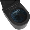 Mexen Sofia cuvette WC Rimless Tornado avec abattant slim à descente progressive, duroplast, noir mat - 30540185T
