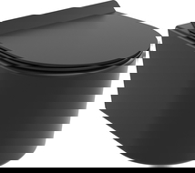 Mexen Sofia cuvette WC Rimless Tornado avec abattant à descente progressive slim, duroplast, noir mat - 30540185T