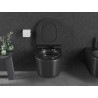 Mexen Sofia cuvette WC Rimless Tornado avec abattant slim à descente progressive, duroplast, noir mat - 30540185T