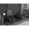 Mexen Sofia cuvette WC Rimless Tornado avec abattant slim à descente progressive, duroplast, noir mat - 30540185T