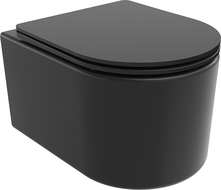 Mexen Sofia cuvette WC Rimless Tornado avec abattant à descente lente slim, duroplast, noir mat - 30541085T