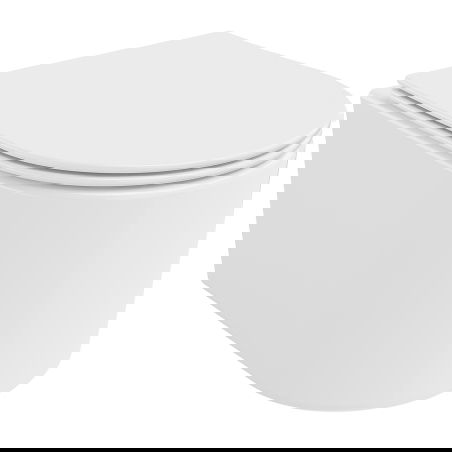 Mexen Sofia cuvette wc Rimless avec siège à fermeture lente slim, duroplast, blanc brillant - 30540400