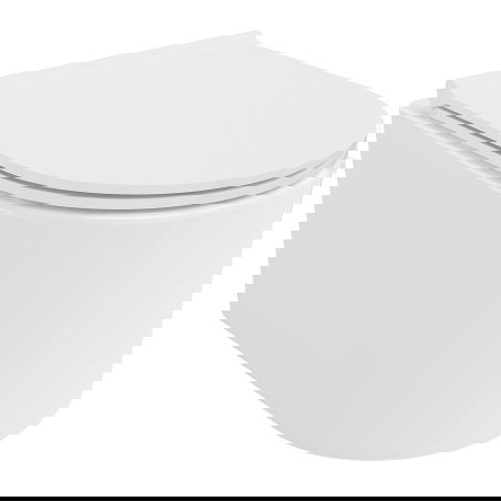 Mexen Sofia cuvette WC Rimless avec abattant à descente progressive slim, duroplast, blanc brillant - 30540500