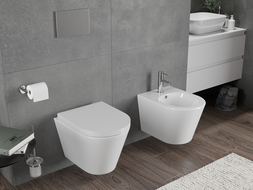 Mexen Rico cuvette wc Rimless Tornado avec abattant à fermeture lente rigide, duroplast, blanc brillant - 30720200T