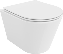 Mexen Rico cuvette WC sans bride Tornado avec abattant à descente lente slim, duroplast, blanc brillant - 30720400T