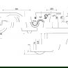 Mexen Rico cuvette wc sans bride Tornado avec abattant à descente lente, duroplast, blanc brillant - 30720200T