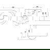Mexen Sofia cuvette WC sans bride Tornado avec abattant à descente lente dur, duroplast, blanc brillant - 30540200T