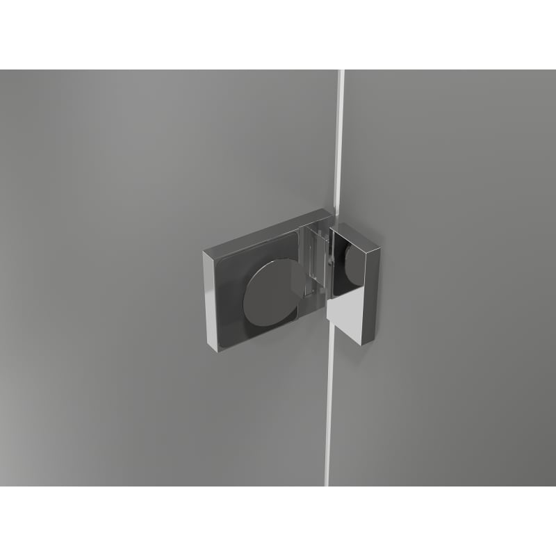Mexen Lunar cabine de douche semi-circulaire pivotante 100 x 100 cm, transparent, chrome - 833-100L-100P-01-00