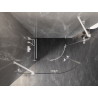 Mexen Lunar cabine de douche semi-circulaire pivotante gauche 100 x 70 cm, transparent, blanc - 833-100L-070P-20-00