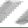Mexen Lunar cabine de douche semi-circulaire pivotante 100 x 100 cm, transparent, gris pistolet brossé - 833-100L-100P-66-00