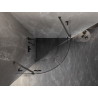 Mexen Lunar cabine de douche semi-circulaire pivotante 100 x 100 cm, transparent, gris fusil brossé - 833-100L-100P-66-00