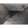 Mexen Lunar cabine de douche semi-circulaire pivotante gauche 100 x 70 cm, transparent, gris canon brossé - 833-100L-070P-66-00