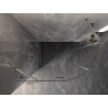 Mexen Lunar cabine de douche quart de cercle pivotante gauche 90 x 70 cm, transparent, nickel brossé - 833-090L-070P-97-00
