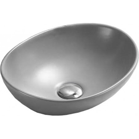 Mexen Elza lavabo sur plan 40 x 33 cm, gris clair mat - 21014061