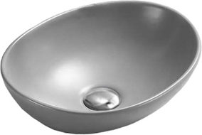 Mexen Elza lavabo sur plan 40 x 33 cm, gris clair mat - 21014061