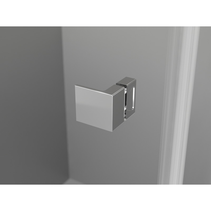 Mexen Lunar cabine de douche quart de cercle pivotante droite 100 x 80 cm, transparent, chrome - 833-100P-080L-01-00
