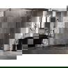 Cabine de douche semi-circulaire battante droite Mexen Lunar 90 x 80 cm, transparent, or brossé - 833-090P-080L-55-00