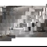 Mexen Lunar L cabine de douche pentagonale pivotante gauche 80 x 80 cm, transparent, chrome - 831L-080L-080P-01-00-L