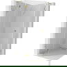 Mexen Lunar L cabine de douche pentagonale pivotante gauche 80 x 80 cm, transparent, or - 831L-080L-080P-50-00-L
