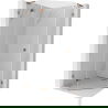 Mexen Lunar L cabine de douche pentagonale pivotante gauche 100 x 100 cm, transparent, or rose - 831L-100L-100P-60-00-L