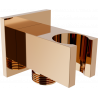 Mexen Cube raccord angulaire, or rose - 79300-60