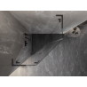 Mexen Lunar L cabine de douche pentagonale pivotante gauche 80 x 80 cm, transparent, gun metal - 831L-080L-080P-95-00-L