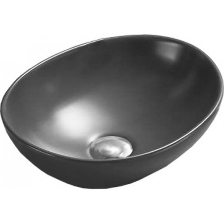 Mexen Elza lavabo à poser 40 x 33 cm, gris mat foncé - 21014071