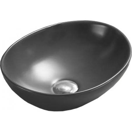 Mexen Elza lavabo de comptoir 40 x 33 cm, Gris foncé mat - 21014071
