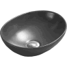 Mexen Elza lavabo à poser 40 x 33 cm, gris mat foncé - 21014071