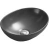 Mexen Elza lavabo de comptoir 40 x 33 cm, Gris foncé mat - 21014071