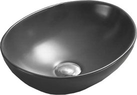 Mexen Elza lavabo de comptoir 40 x 33 cm, Gris foncé mat - 21014071