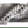 Mexen Lunar L cabine de douche pentagonale pivotante droite 80 x 80 cm, transparent, chrome - 831L-080P-080L-01-00-P