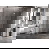 Mexen Lunar L cabine de douche pentagonale pivotante droite 100 x 80 cm, transparent, chrome - 831L-100P-080L-01-00-P