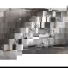 Mexen Lunar L cabine de douche pentagonale pivotante droite 100 x 80 cm, transparent, chrome - 831L-100P-080L-01-00-P