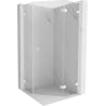 Mexen Lunar L cabine de douche pentagonale pivotante droite 80 x 80 cm, transparente, blanche - 831L-080P-080L-20-00-P