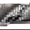 Mexen Lunar L cabine de douche pentagonale pivotante droite 90x80 cm, transparent, gris canon brossé - 831L-090P-080L-66-00-P