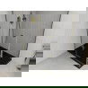 Mexen Roma cabine de douche battante 120 x 90 cm, transparent, or + receveur plat, noir - 854-120-090-50-00-4070G