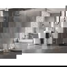 Mexen Lunar cabine de douche pentagonale pivotante gauche 100 x 80 cm, transparent, chrome - 831-100L-080P-01-00-L
