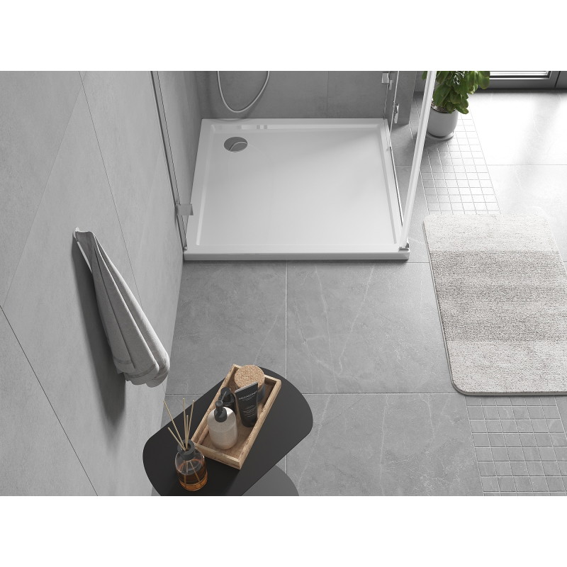 Mexen Flow receveur de douche carré slim 70 x 70 cm, blanc brillant - 46S107070