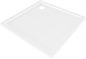 Mexen Flow receveur de douche carré slim 90 x 90 cm, blanc brillant - 46S109090